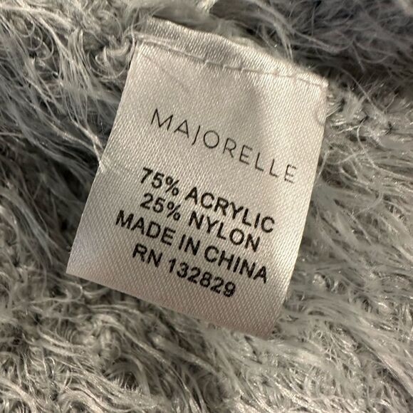 Majorelle marjorie tie side eyelash fuzzy sweater gray - Picture 6 of 6